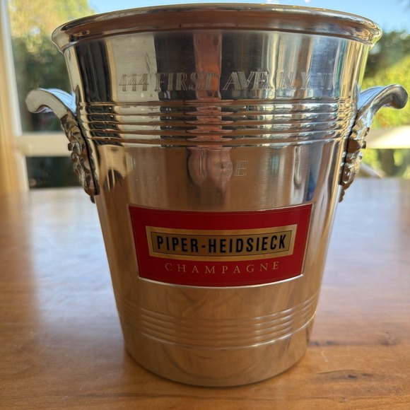 Piper Heidsieck Champagne Bucket Marilyn Monroe NYC Hollywood 444 1st Ave Rare